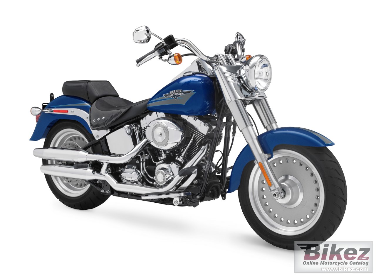 Big Harley-Davidson flstf fat boy picture and wallpaper from Bikez.com